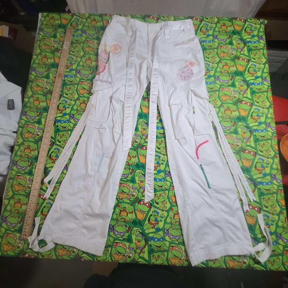 Azwell Womens Pants Wihte Waste 14haf Inch